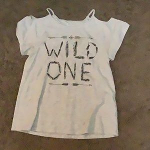 Large 10/12 childrens place grey “wild one” shirt